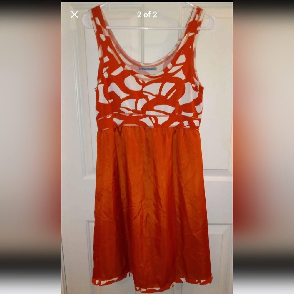 Velvet silk dress